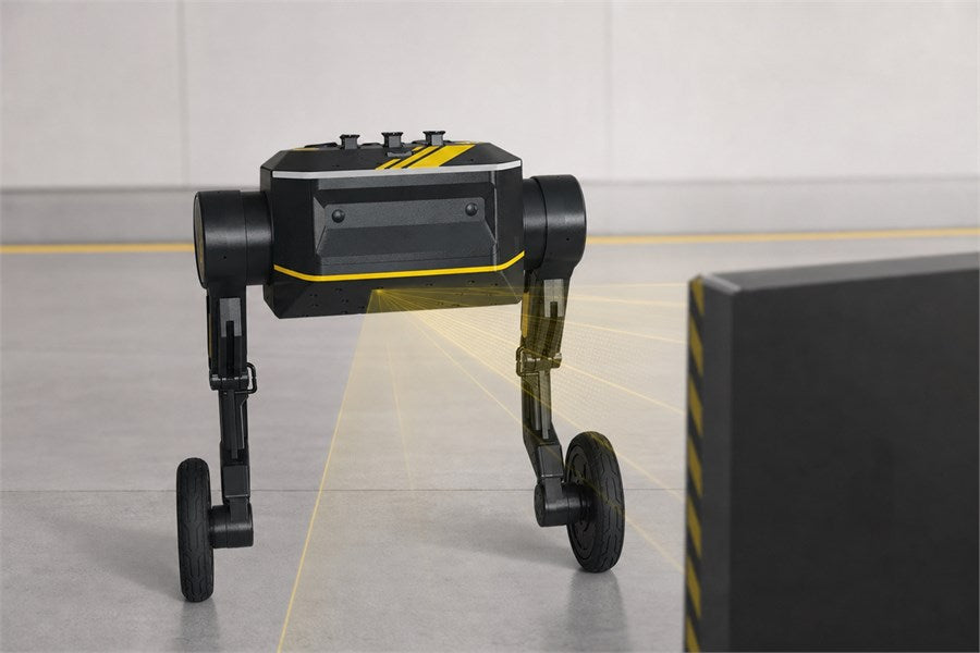 TITA Robot using multimodal sensing for 3D perception and autonomous obstacle avoidance in an industrial inspection environment